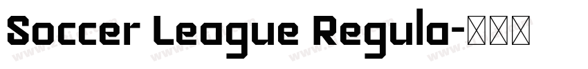 Soccer League Regula字体转换